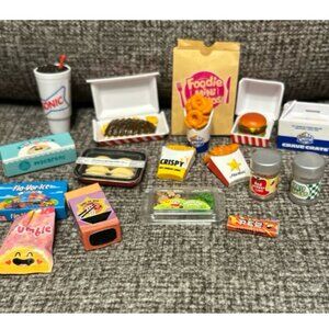 Zuru Foodie Mini Brands Lot: Carl's Jr, Hardees, White Castle, & More